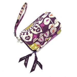 Wallet Vera Bradley Quilted Purple Purse Wristlet